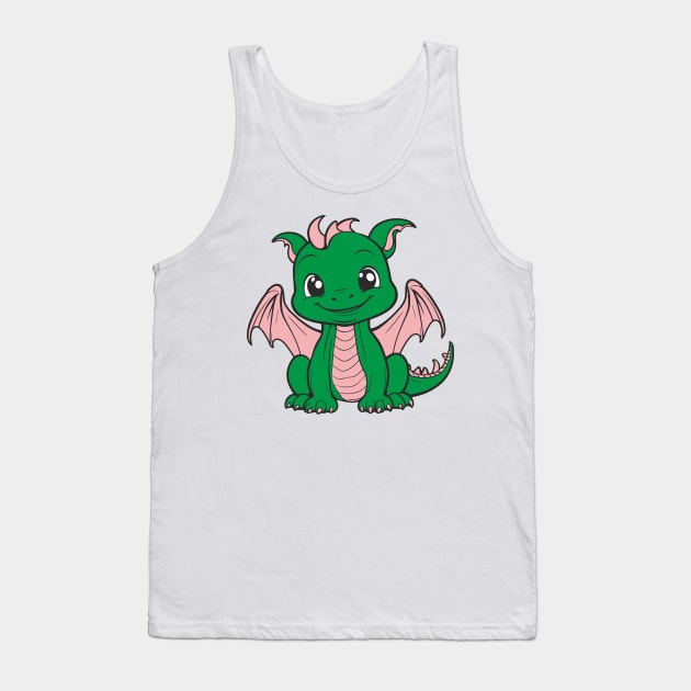 Baby Dragon Tank Top by aceofspace